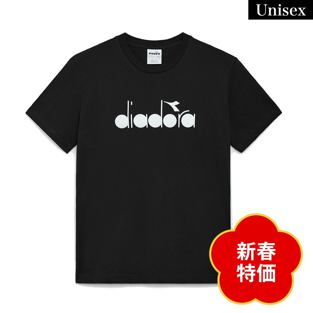 【公式】ディアドラ/diadora ロゴ Tシャツ ブラック