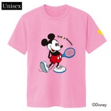 【ユニセックス】ミッキーマウス テニス ドライTシャツ ライトピンク