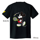 【ジュニア】ミッキーマウス テニス ドライTシャツ ブラック