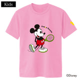 【30％OFF】【ジュニア】ミッキーマウス テニス ドライTシャツ ライトピンク