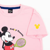 【ジュニア】ミッキーマウス テニス ドライTシャツ ライトピンク