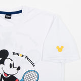 【ユニセックス】ミッキーマウス テニス ドライTシャツ ホワイト