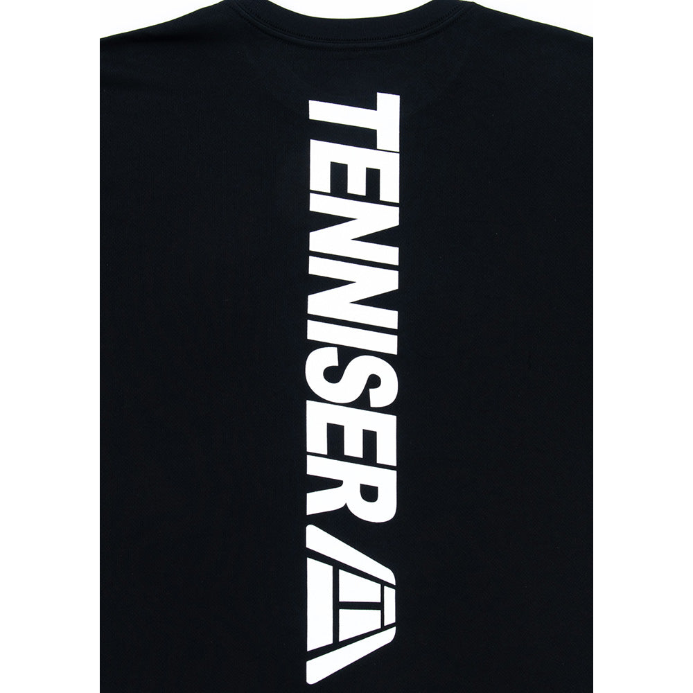 【公式】ニューエラ/NEWERA|テニス365 吸水速乾 TENNISER Tシャツ ブラック ブラック / XLサイズ