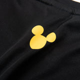 【レディース】ミッキーマウス ラインストーン・テニス ドライTシャツ ブラック